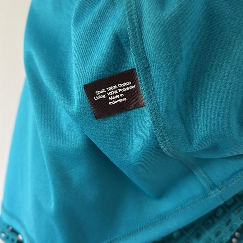 NWT Lane Bryant Teal Eyelet Dress - Picture 8 of 8